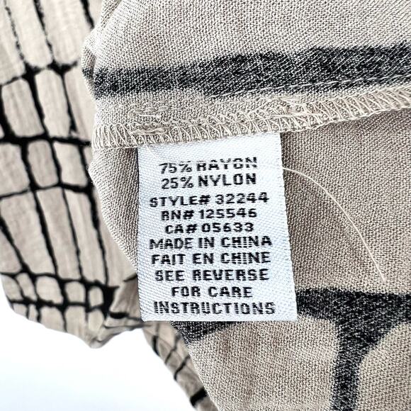 Habitat Oversized S/XS Small Extra Small Beige Wearable Art to Wear Shirt Top - Picture 6 of 9